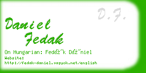 daniel fedak business card